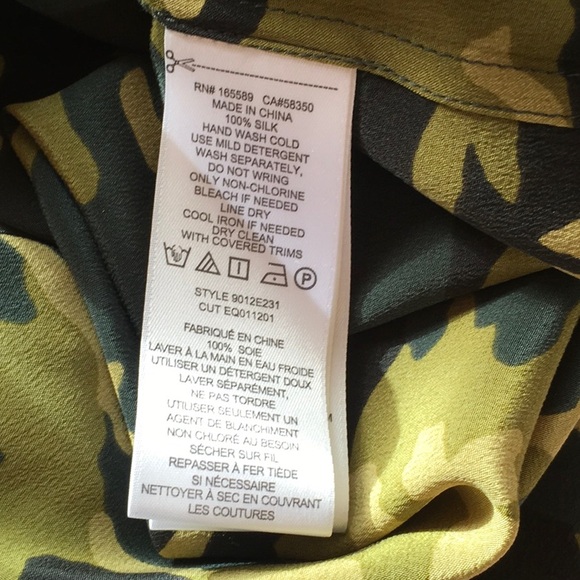 EUC Equipment Silk Blouse - Picture 5 of 5